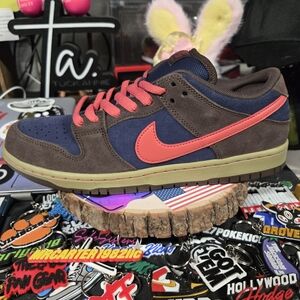 Nike SB Shoes in Brown and Pink.  Adobe Midnight Navy